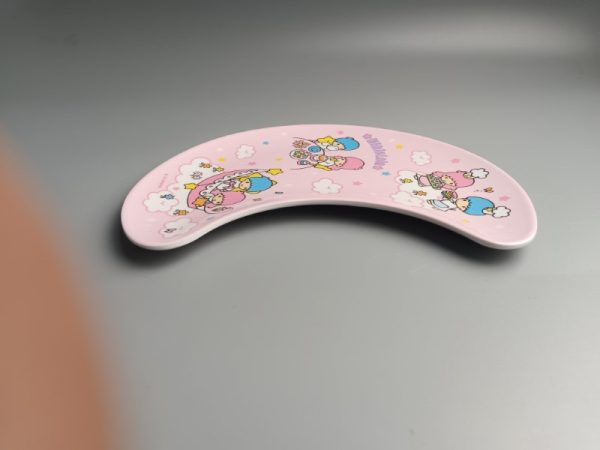 SwanSP140东莞晶湖源头厂家定做美耐皿19x16cm月亮盘 可定制产品颜色和印刷图案