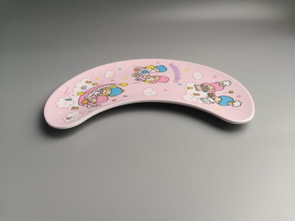 SwanSP140东莞晶湖源头厂家定做美耐皿19x16cm月亮盘 可定制产品颜色和印刷图案