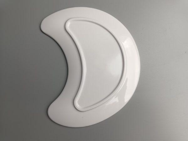 SwanSP140东莞晶湖源头厂家定做美耐皿19x16cm月亮盘 可定制产品颜色和印刷图案