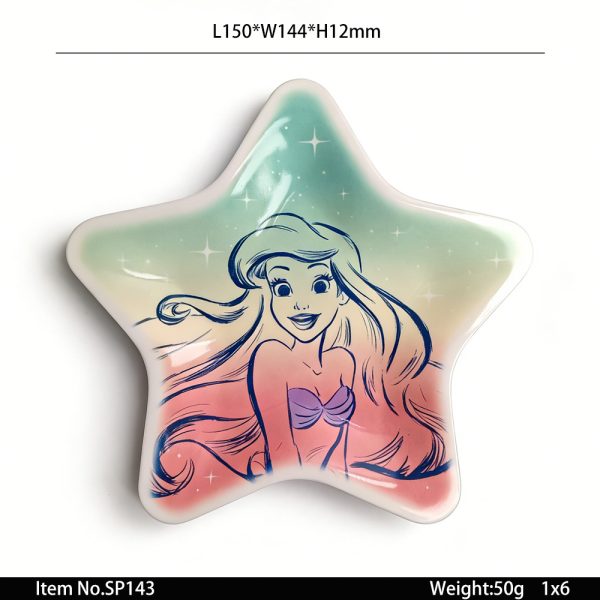 SwanSP143东莞晶湖源头厂家定做美耐皿15x14.4cm五角星盘 可定制产品颜色和印刷图案