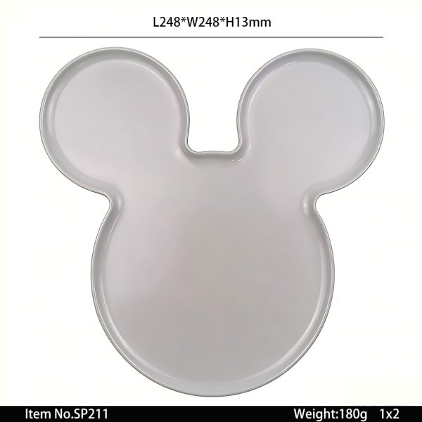 SP211东莞晶湖源头厂家定做美耐皿24.8x24.8cm造型盘 可定制产品颜色和印刷图案