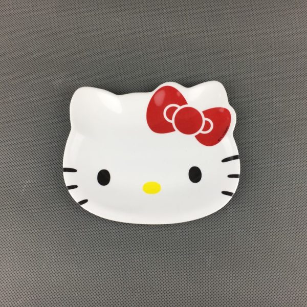 SP4035东莞晶湖源头厂家定做美耐皿10x9cmKT猫盘 可定制产品颜色和印刷图案