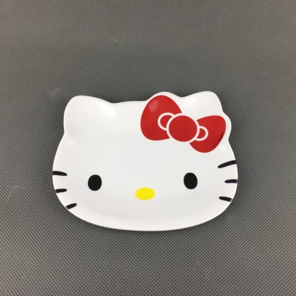 SP4035东莞晶湖源头厂家定做美耐皿10x9cmKT猫盘 可定制产品颜色和印刷图案