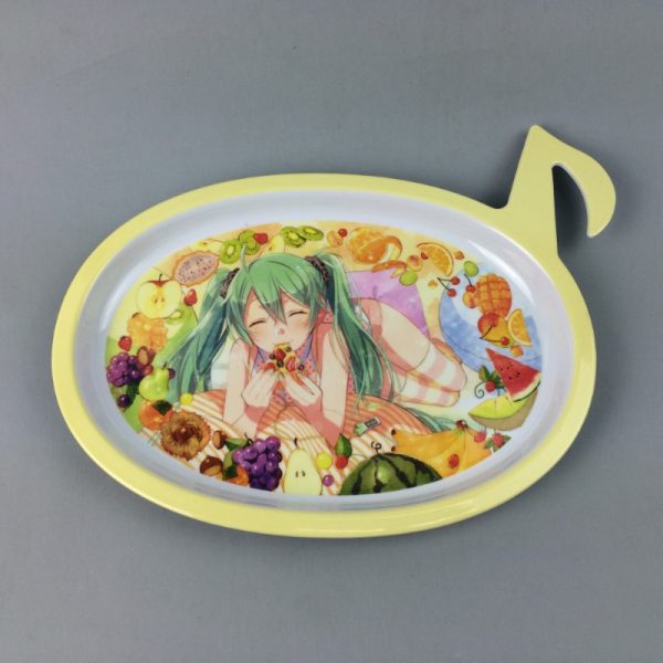 SP9080东莞晶湖源头厂家定做美耐皿24.5x19.5cm盘 可定制产品颜色和印刷图案