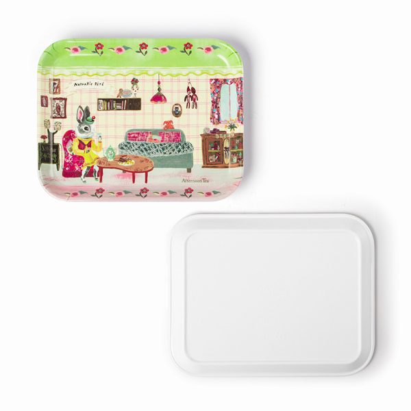 SwanTY1915东莞晶湖源头厂家定做美耐皿儿童19x15cm长盘 可定制产品颜色和印刷图案