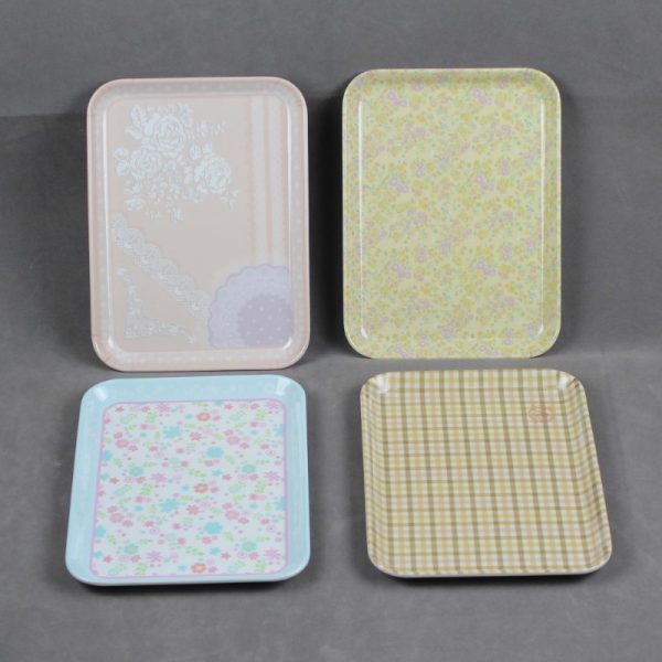 SwanTY2418东莞晶湖源头厂家定做美耐皿24x18cm长盘 可定制产品颜色和印刷图案