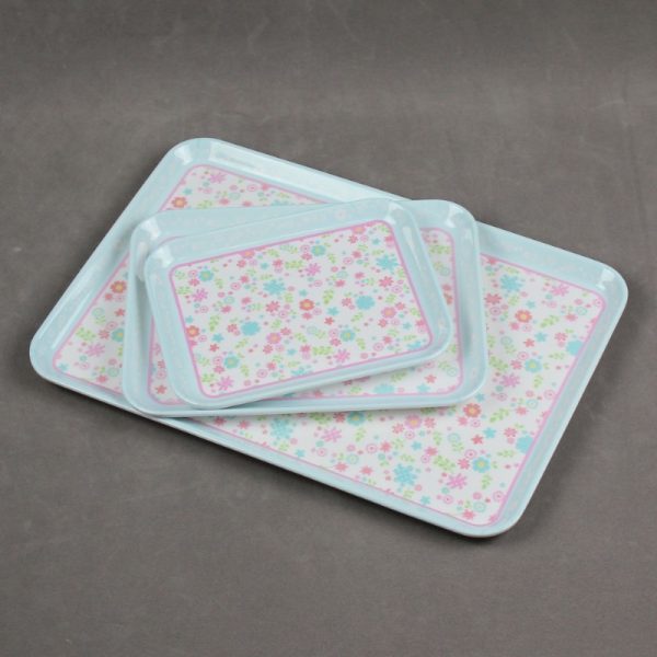 SwanTY3524东莞晶湖源头厂家定做美耐皿35x24cm长盘 可定制产品颜色和印刷图案