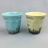 100东莞晶湖源头厂家定做日本日式美耐皿8.8cm直径水杯 可定制产品颜色和杯内外印刷图案