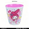 110东莞晶湖源头厂家定做日本日式美耐皿8.8cm直径水杯 可定制产品颜色和杯内外印刷图案