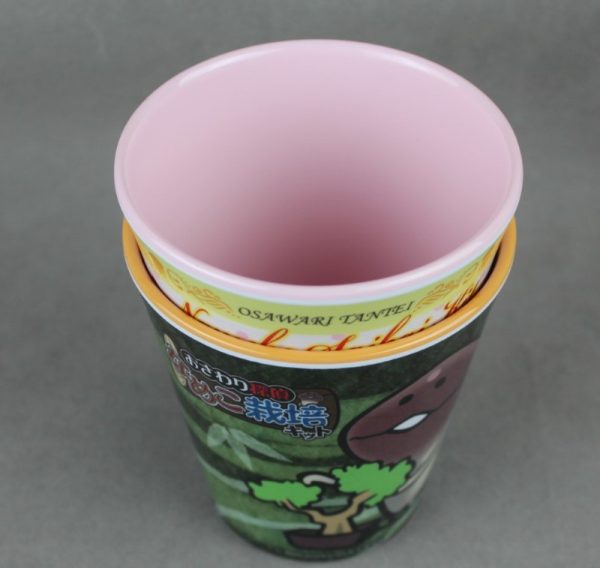 J41003东莞晶湖源头厂家定做日本日式美耐皿9cm直径水杯 可定制产品颜色和杯内外印刷图案