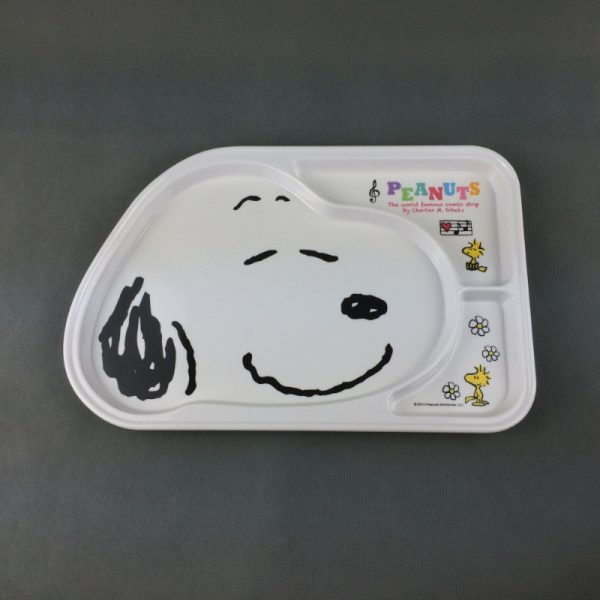 SP3013SN东莞晶湖源头厂家定做日本日式儿童美耐皿30x20cm三格长盘 可定制产品颜色和印刷图案
