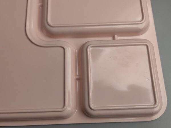 T1050东莞晶湖源头厂家定做日本日式美耐皿41x28cm三格长盘 可定制产品颜色和印刷图案