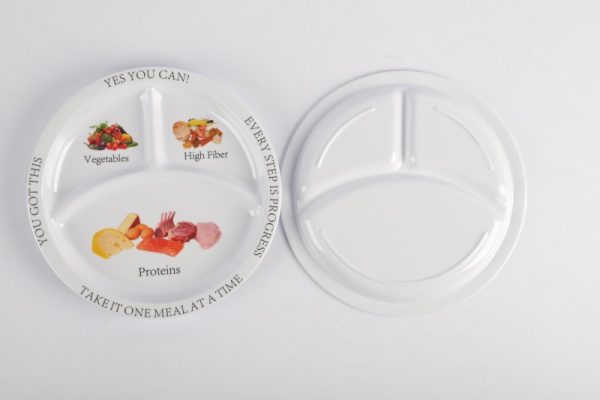 T3086东莞晶湖源头厂家定做日本日式美耐皿21.5cm三格圆盘 可定制产品颜色和印刷图案