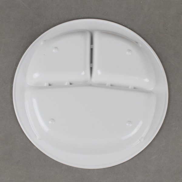 T3105 (3) T3105东莞晶湖源头厂家定做日本日式美耐皿26cm三格圆盘 可定制产品颜色和印刷图案