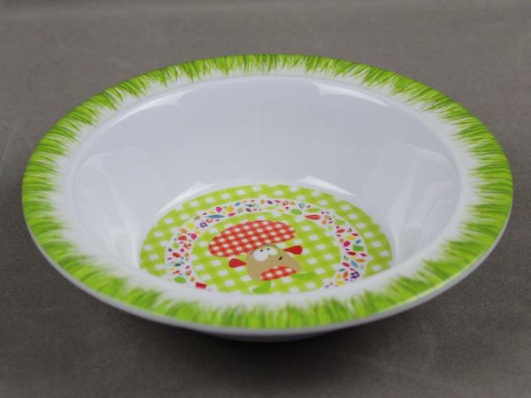 30015 30015东莞晶湖源头厂家定做美耐皿16.5cm直径米饭碗 可定制产品颜色和碗内图案印刷