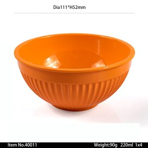 40011 SKU 40011东莞晶湖源头厂家定做美耐皿11cm直径美国沙拉碗 可定制产品颜色和碗内外图案印刷