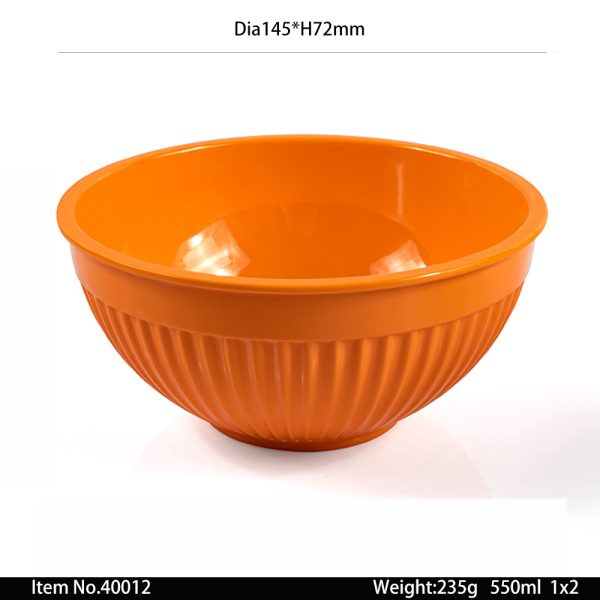 40012 SKU 40012东莞晶湖源头厂家定做美耐皿14.5cm直径美国沙拉碗 可定制产品颜色和碗内外图案印刷