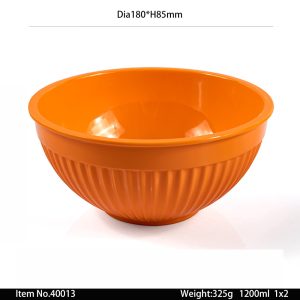 40013 SKU 40013东莞晶湖源头厂家定做美耐皿18cm直径美国沙拉碗 可定制产品颜色和碗内外图案印刷