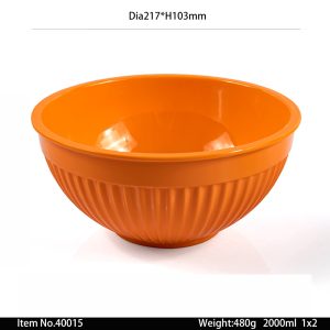 40015 SKU 40015东莞晶湖源头厂家定做美耐皿21.7cm直径美国沙拉碗 可定制产品颜色和碗内外图案印刷