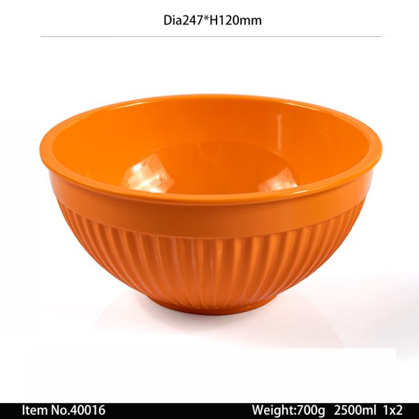 40016东莞晶湖源头厂家定做美耐皿24.7cm直径美国沙拉碗 可定制产品颜色和碗内外图案印刷