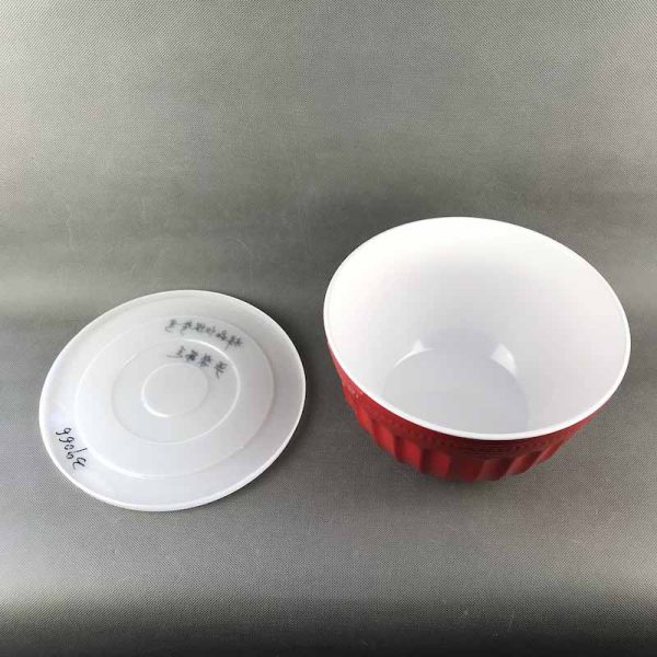 50011东莞晶湖源头厂家定做美耐皿18cm直径美国沙拉碗4件套 可定制产品内外颜色和碗内图案印刷