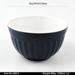 50014 SKU 50014东莞晶湖源头厂家定做美耐皿27cm直径美国沙拉碗4件套 可定制产品内外颜色和碗内图案印刷