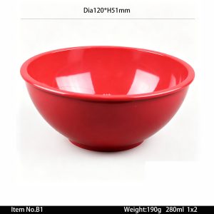 B1 SKU B1东莞晶湖源头厂家定做美耐皿12cm直径美国沙拉碗 可定制产品颜色和碗内外图案印刷