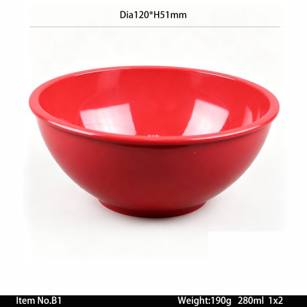 B1东莞晶湖源头厂家定做美耐皿12cm直径美国沙拉碗 可定制产品颜色和碗内外图案印刷
