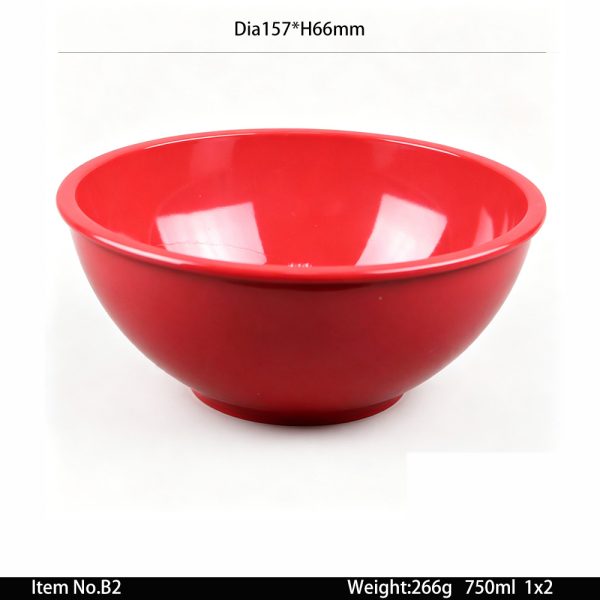 B2东莞晶湖源头厂家定做美耐皿15.7cm直径美国沙拉碗 可定制产品颜色和碗内外图案印刷