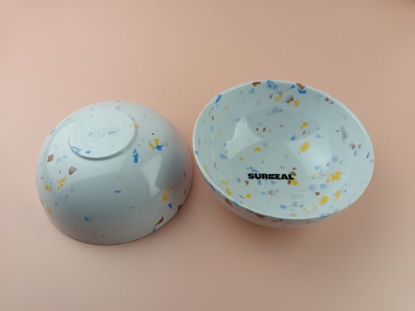 M1029A-0东莞晶湖源头厂家定做美耐皿14cm直径米饭碗 可定制产品颜色和碗内外图案印刷