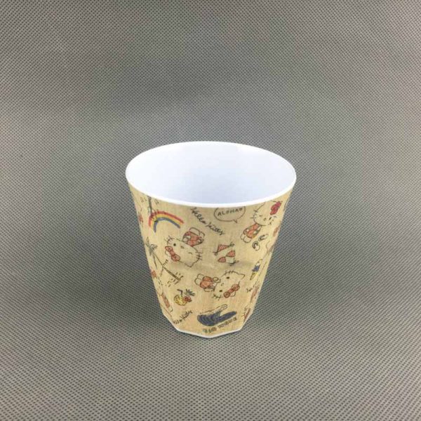 106-2 106东莞晶湖源头厂家定做日韩美耐皿8.3cm直径水杯 可定制产品颜色和杯外印刷图案