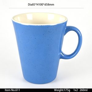611东莞晶湖源头厂家订做港式美耐皿8.5cm直径马克杯 可定制产品内外颜色和杯外印刷图案