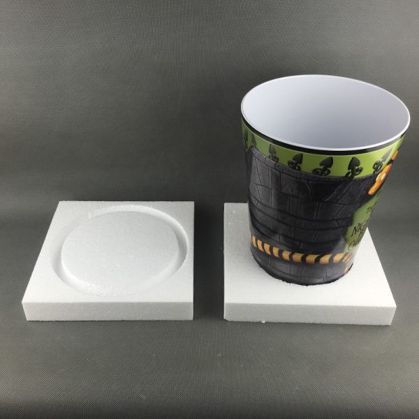 8056 03 8056东莞晶湖源头厂家订做港式美耐皿21cm废纸篓 可定制产品颜色和图案印刷