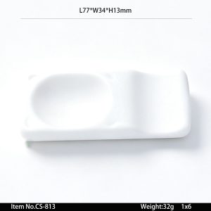 CS-813 SKU CS-813东莞晶湖源头厂家定做港式美耐皿7.7cm筷子架 可定制产品颜色