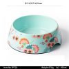 FPT02东莞晶湖源头厂家定做美国美耐皿17.8cm直径宠物猫碗狗碗 可定制产品颜色和碗内外图案印刷