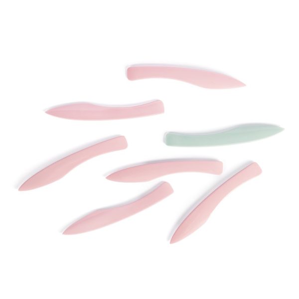 JH18025 06 JH18025东莞晶湖源头厂家定做日式美耐皿18cm信封刀 可定制产品颜色和正面图案印刷