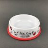 SB2107-13 SB2107东莞晶湖源头厂家定做日式美耐皿12.8cm直径宠物猫碗狗碗 可定制产品颜色和碗内外图案印刷