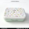 ST431 贴花 SKU ST431东莞晶湖源头厂家订做日式磨砂美耐皿18.5x12.4cm长方形便当盒午餐盒 可定制产品颜色和印刷图案