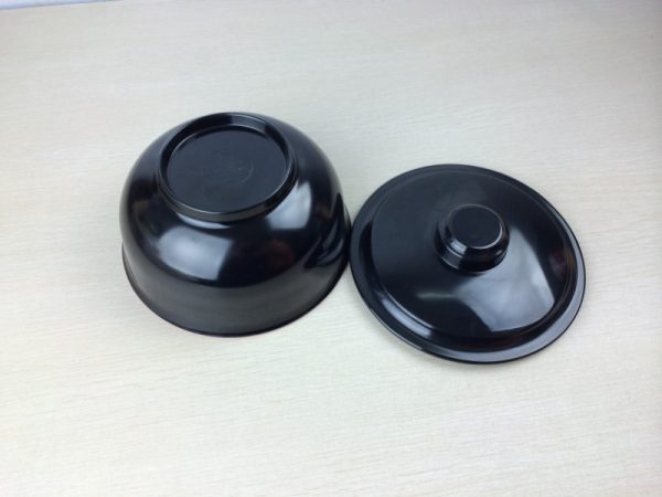 02065-1 (2) 02065东莞晶湖源头厂家定做日韩美耐皿170cm直径圆型泡面盖碗 可定制产品内外颜色和碗外图案印刷