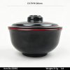 02065 SKU 02065东莞晶湖源头厂家定做日韩美耐皿170cm直径圆型泡面盖碗 可定制产品内外颜色和碗外图案印刷