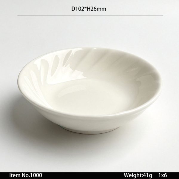 1000 SKU 螺纹35件套东莞晶湖源头厂家定做日韩美耐皿盘碗杯勺套装 可定制产品颜色和产品正面图案印刷