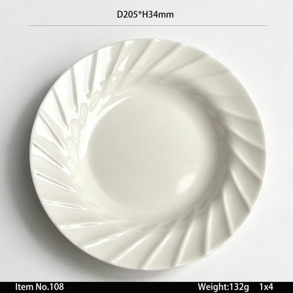 108 SKU 螺纹35件套东莞晶湖源头厂家定做日韩美耐皿盘碗杯勺套装 可定制产品颜色和产品正面图案印刷