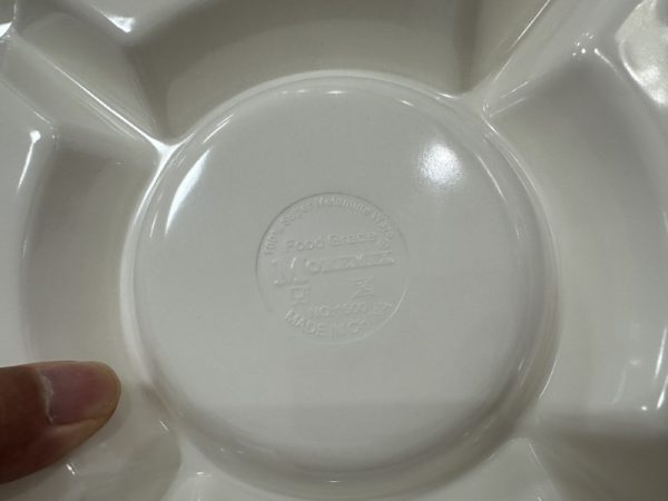 1500 (4) 螺纹35件套东莞晶湖源头厂家定做日韩美耐皿盘碗杯勺套装 可定制产品颜色和产品正面图案印刷