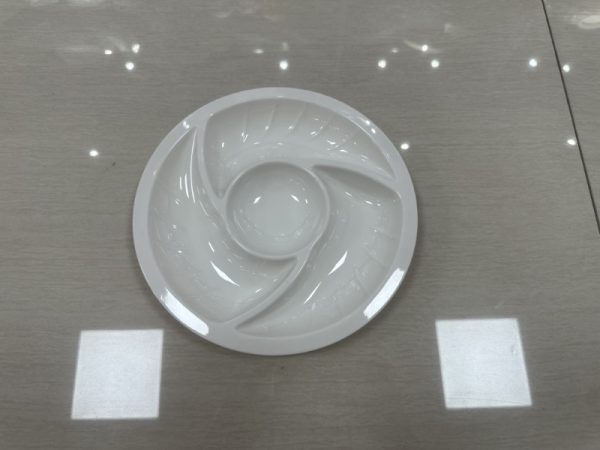 1600 (1) 螺纹35件套东莞晶湖源头厂家定做日韩美耐皿盘碗杯勺套装 可定制产品颜色和产品正面图案印刷