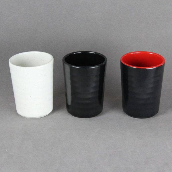 621 1 8 621东莞晶湖源头厂家定做港式美耐皿7.5cm直径双色水杯 可定制产品内外颜色和杯外印刷图案