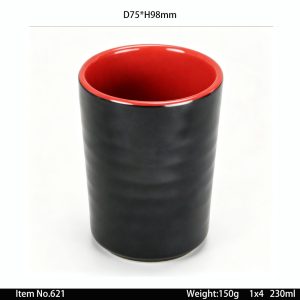 621 SKU 621东莞晶湖源头厂家定做港式美耐皿7.5cm直径双色水杯 可定制产品内外颜色和杯外印刷图案