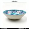 B212 SKU B212东莞晶湖源头厂家定做欧美美耐皿30.8cm直径圆型螺纹沙拉碗 可定制产品颜色和碗内外图案印刷