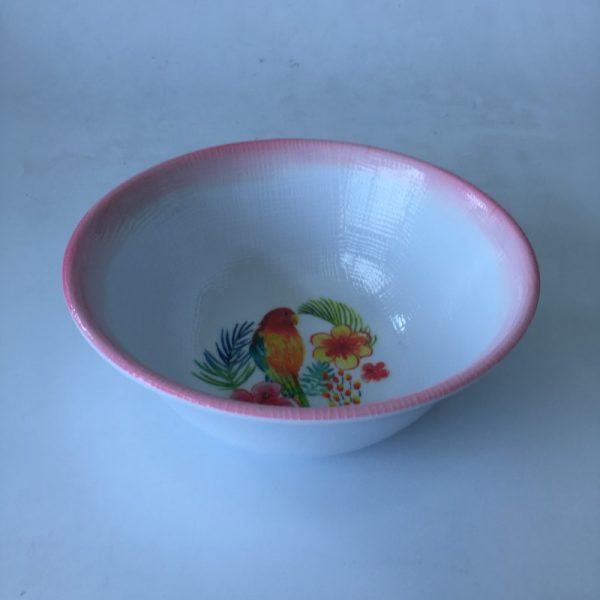 FB06003鸟图 (1) FP08001东莞晶湖源头厂家定做欧美澳美耐皿20.5cm直径圆盘3套装 可定制产品颜色和盘子正面图案印刷