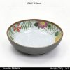 FB08006 SKU FP10005东莞晶湖源头厂家定做欧美澳美耐皿26cm直径螺纹圆盘3套装 可定制产品颜色和盘子正面图案印刷 内亮外磨砂