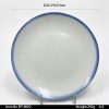 FP10002 SKU FP08001东莞晶湖源头厂家定做欧美澳美耐皿20.5cm直径圆盘3套装 可定制产品颜色和盘子正面图案印刷